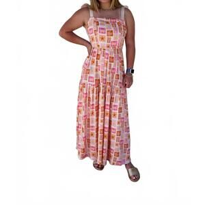 NEW SINCERELY OURS alexa sands beach maxi dress in pink